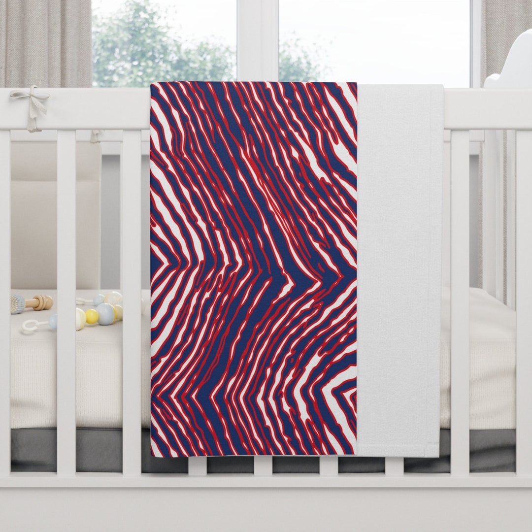 Soft Fleece Baby Blanket Buffalo Football Zubaz Print Etsy