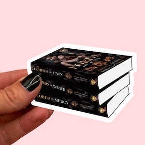 Sticker pile de livres de la série LORDS | Seigneur de la douleur | Seigneur de la colère | Seigneur de miséricorde