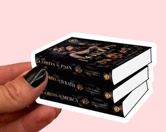 Pegatinas para la pila de libros de la serie LORDS / Señor del dolor / Señor de la ira / Señor de la misericordia