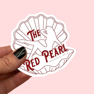 Sticker La perle rouge | De sang et de cendres | FBAA | Amoureux des livres | Cadeau pour amoureux des livres | Sticker | Journalisation | Bujo | Album de coupures
