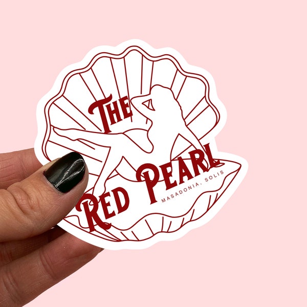 The Red Pearl sticker | From Blood and Ash sticker | FBAA | Book Lover | Gift for Book Lover | Decal | Journaling | Bujo | Scrapbook
