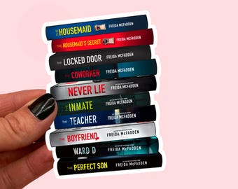 Freida McFadden book stack sticker | Thriller book stack sticker | Book lover | Bookish gift