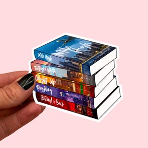 Stickers muraux de la série Windy City | Pile de livres d'amour