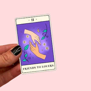 Adesivo per tarocchi da amici ad amanti / amante dei libri / regalo per amanti dei libri / adesivo per libri / bujo / tropi dei libri