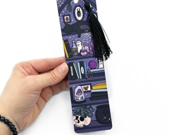 Magic Witches Bookshelves bookmark | Book lover | Book worm | Gift for book lover | Witchy gift