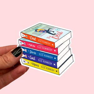 Elle Kennedy book stack sticker | Kindle Sticker | Romance book sticker | Bookish Gift