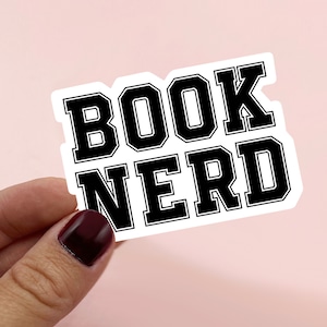 Sticker boek nerd | Boekenwurm | Boeksticker | Sticker boekenliefhebber | Cadeau voor boekenliefhebbers | Boek dagboekstickers | Verenigd Koninkrijk