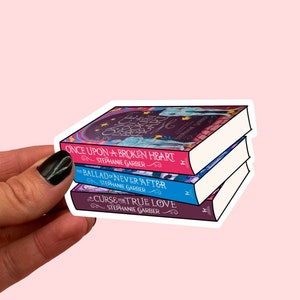 Es war einmal ein gebrochenes Herz Bücherstapel | Stephanie Garber| Romanze Buchliebhaber | bujo | Buchliebhaber Aufkleber