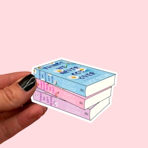 Adesivo per pila di libri Knockemout / Punteggio di Lucy / Cose che non abbiamo mai superato / Cose che nascondiamo dalla luce / Cose che ci siamo lasciati alle spalle / Romanticismo