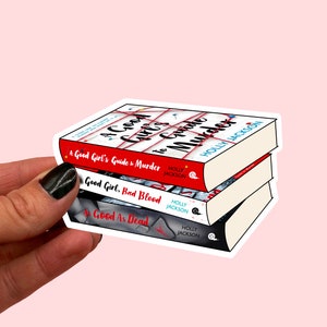 A Good Girls Guide to Murder Bücherstapel-Aufkleber | So gut wie tot | Gutes Mädchen böses Blut | Holly Jackson Aufkleber | Bücherstapel Aufkleber