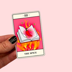 Adesivo de tarô The Spice | amante de livros | presente literário | adesivo de livro | bujo | tropos de livros