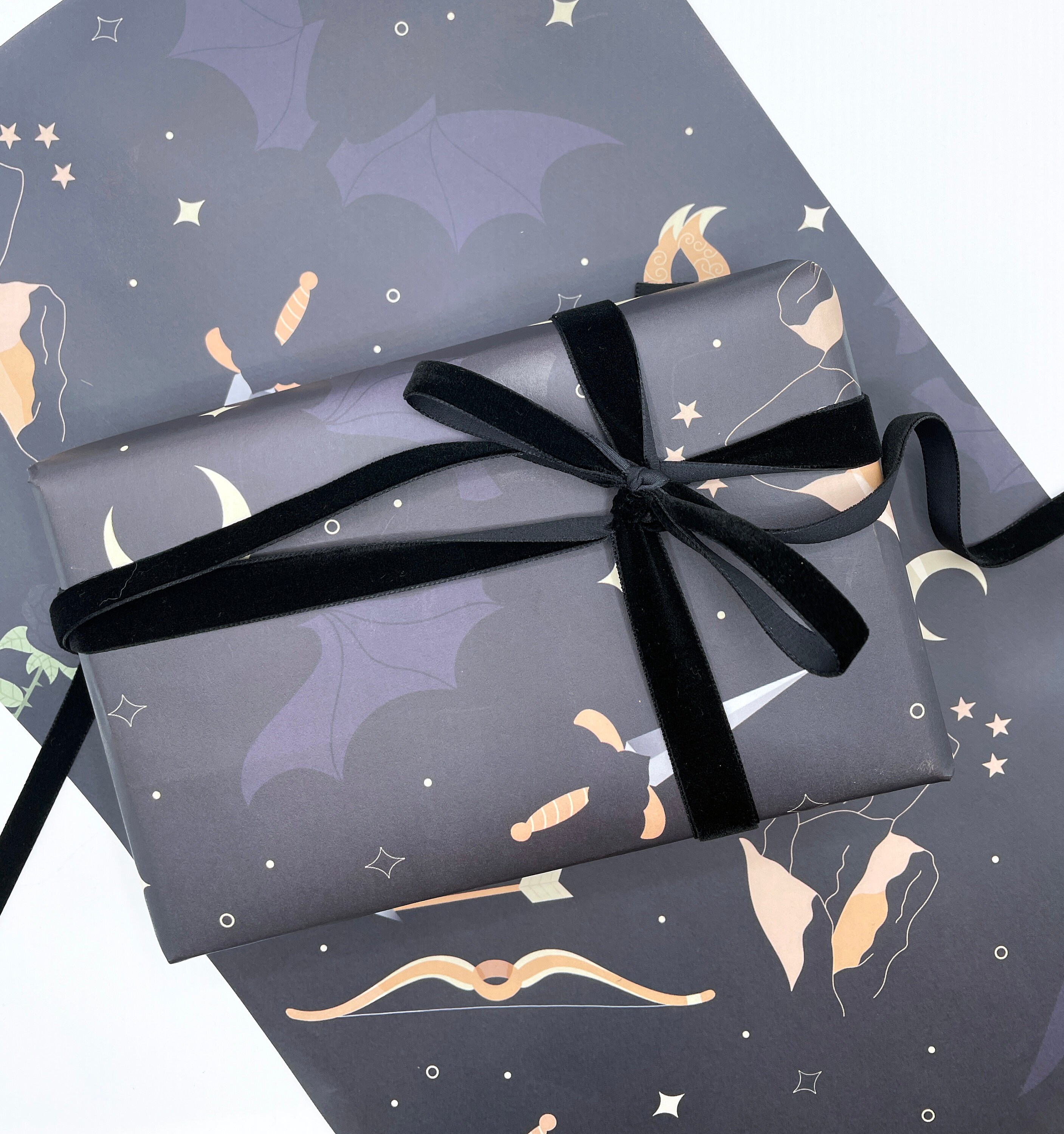 Book Themed Wrapping Paper for Literary Gift or Birthday Wrapping