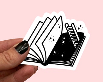 Books and ladders sticker | Kindle sticker | Book lover sticker | Book nerd sticker | Cute book sticker | Bujo sticker