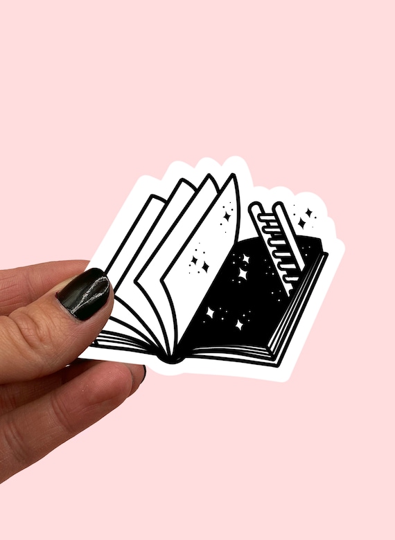 Books and ladders sticker | Kindle sticker | Book lover sticker | Book nerd sticker | Cute book sticker | Bujo sticker