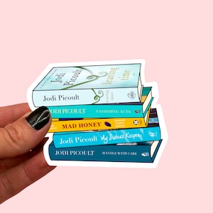 Adesivo per pila di libri di Jodi Picoult / Adesivo per pila di libri / Amante dei libri / Verme di biblioteca / Regalo per amanti dei libri