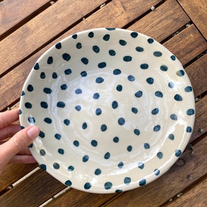 Ceramic plate - soup plate - stoneware plate - artisanal plate - pottery plate - artisanal plate - handmade plate