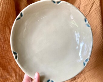 Ceramic plate - soup plate - stoneware plate - artisanal plate - pottery plate - artisanal plate - handmade plate