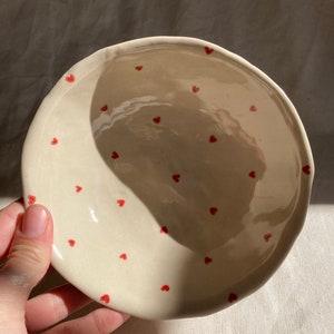 Bowl - ceramic bowl - stoneware bowl - handmade bowl - handmade ceramic bowl - artisanal bowl - heart bowl - very soft bowl