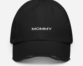 Mommy hat| Mother’s Day present| Sporty mom| Distressed cap| Baseball caps