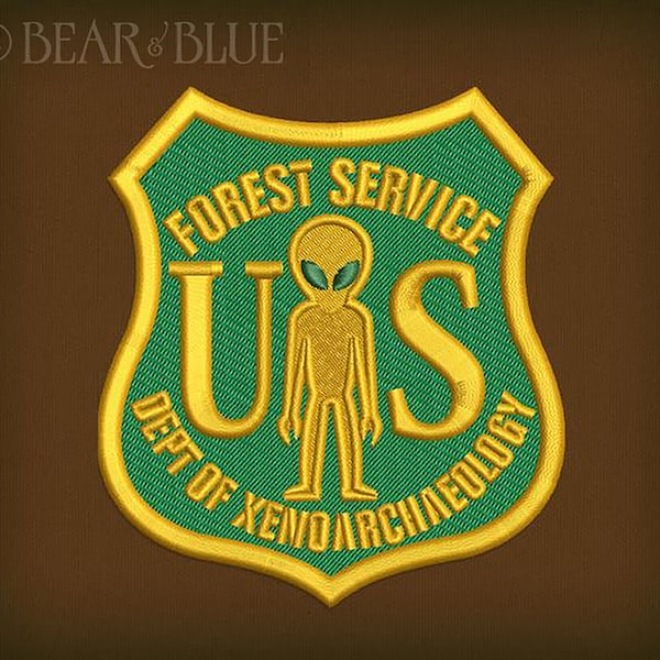 Embroidered Patch "Forest Service Department of Xenoarchaeology"