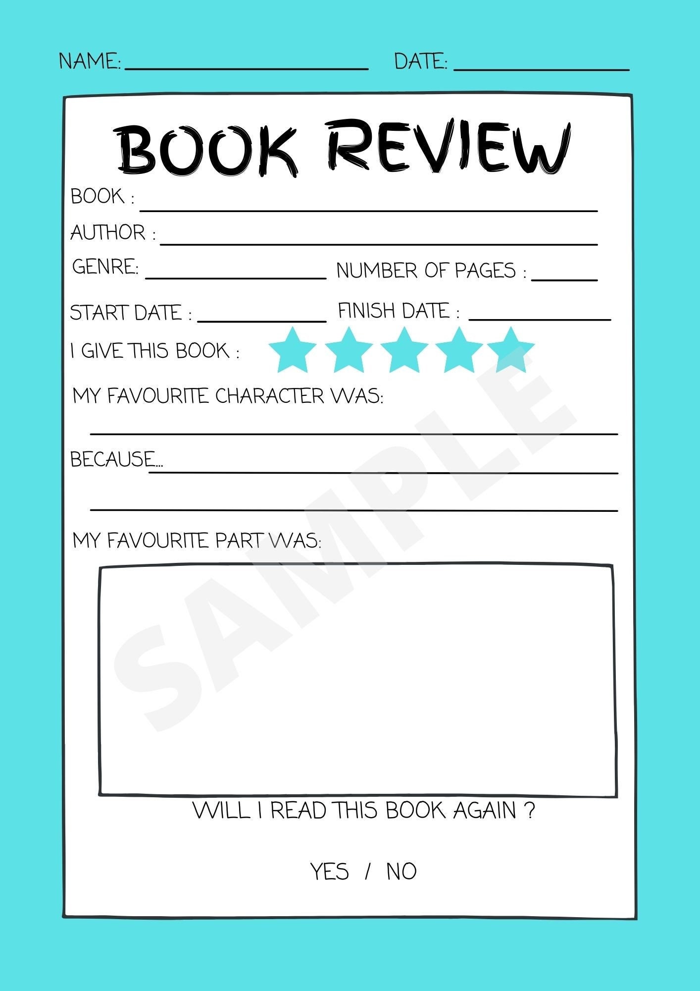 book-review-worksheet-children-adult-printable-worksheet-planner-page-etsy
