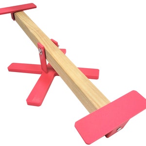 RITE FARM PRODUCTS 22 Inch Long Chicken Teeter Totter Pink Poultry Seesaw Perch