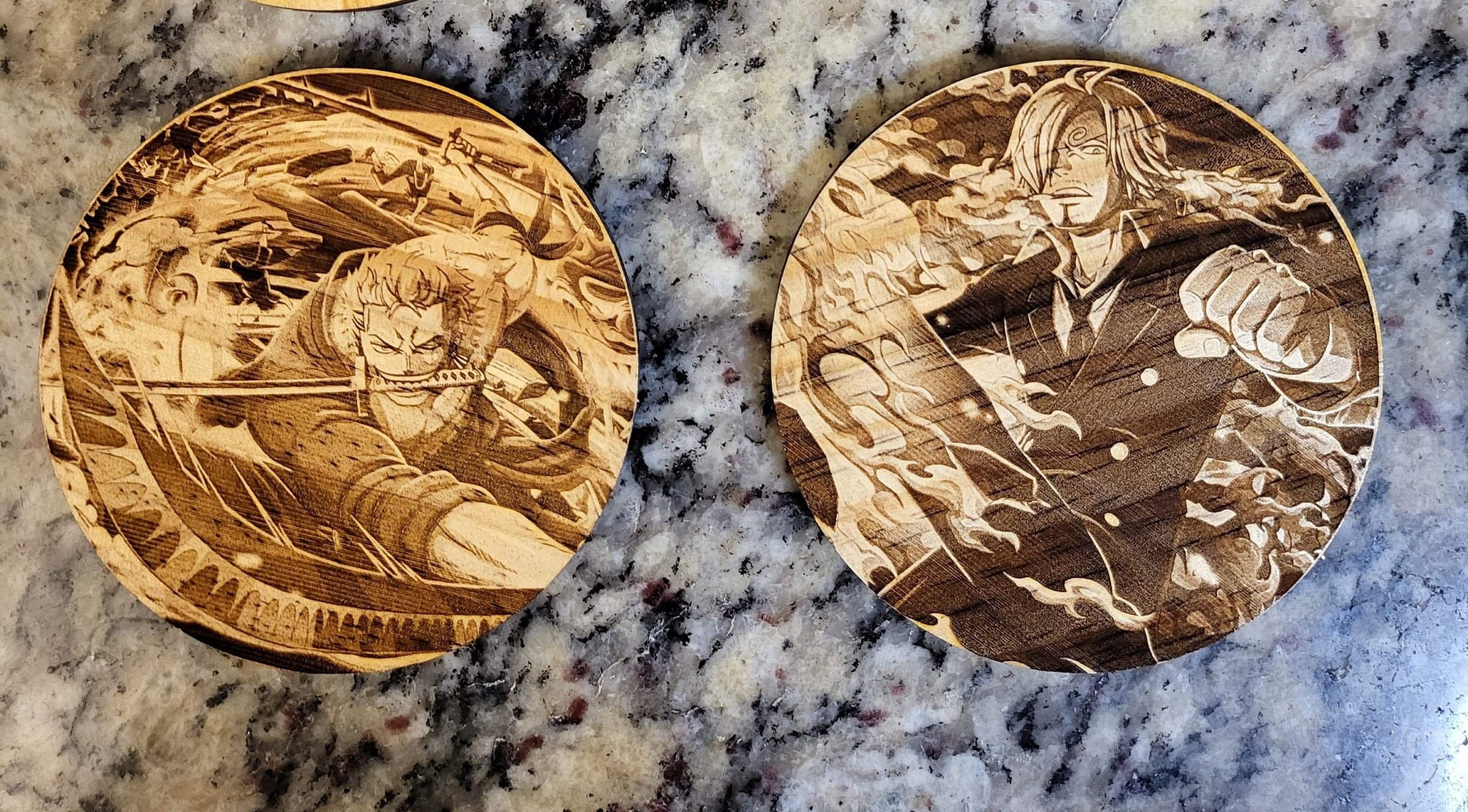 One Piece Wooden Coasters