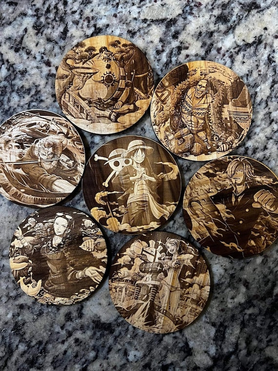 Anime One Piece Wooden Coasters. - Etsy