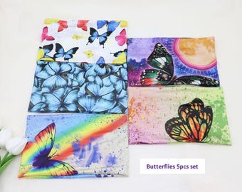 Butterfly Wide Turban Sports Headband Elastic Head Hair Band Stretchy Gym Yoga headband