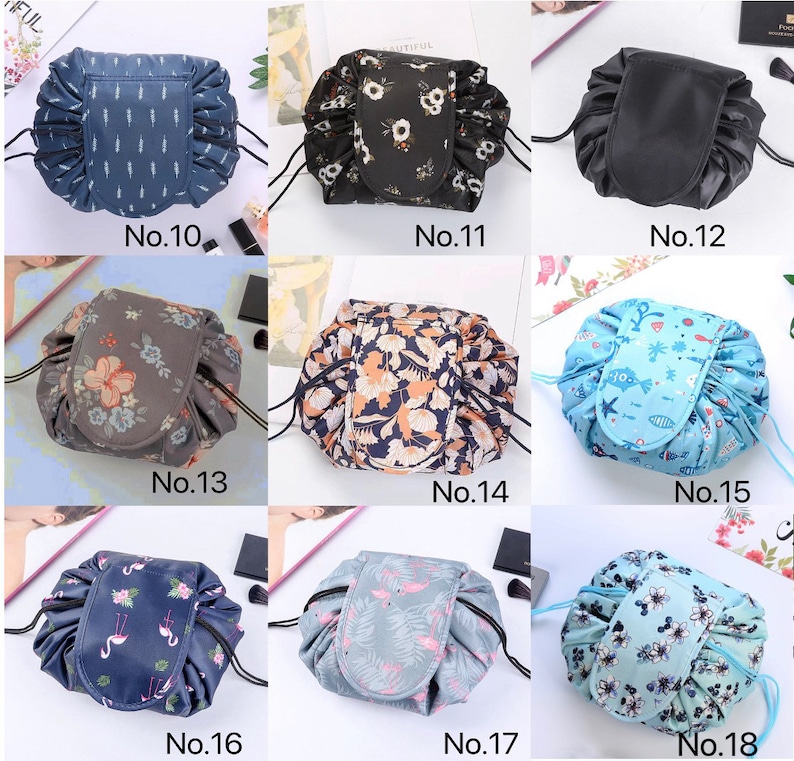 Lazy Cosmetic Bag Travel Makeup Bag Pouch Multifunction Storage Portable Toiletry Bags image 3