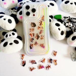 Custom Photo Shaker Phone Case: Acrylic Charms - Samsung & iPhone