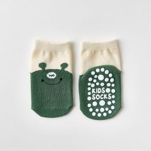 Calcetines antideslizantes para bebé con estampado de animales, ideales para el verano: mezcla de algodón, tallas de 10 a 18 meses. imagen 20