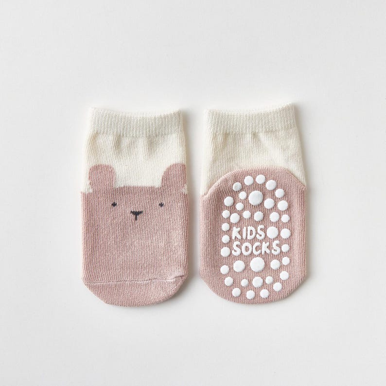 Calcetines antideslizantes para bebé con estampado de animales, ideales para el verano: mezcla de algodón, tallas de 10 a 18 meses. imagen 16
