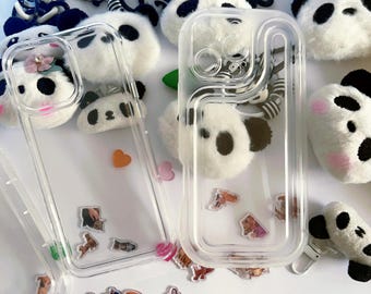 Funda de teléfono personalizada con foto Shaker para charms acrílicos, hecha a mano