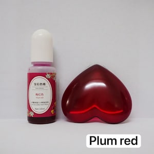 Epoxy Resin Color Dye: Liquid Pigment in Squeeze Bottle (10ml) Plum Red
