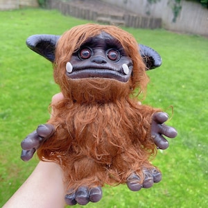 Ginger Troll Plush: Handmade Labyrinth Art Creature