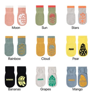 Anti-Slip non slip Baby Boy Girl Toddler Grips Floor Safety Walking Socks cute socks training socks for 12-24months image 6