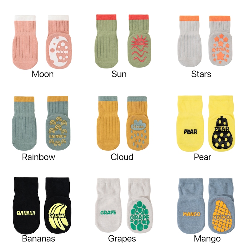 Anti-Slip non slip Baby Boy Girl Toddler Grips Floor Safety Walking Socks cute socks training socks for 12-24months image 6