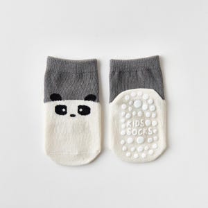 Calcetines antideslizantes para bebé con estampado de animales, ideales para el verano: mezcla de algodón, tallas de 10 a 18 meses. imagen 19