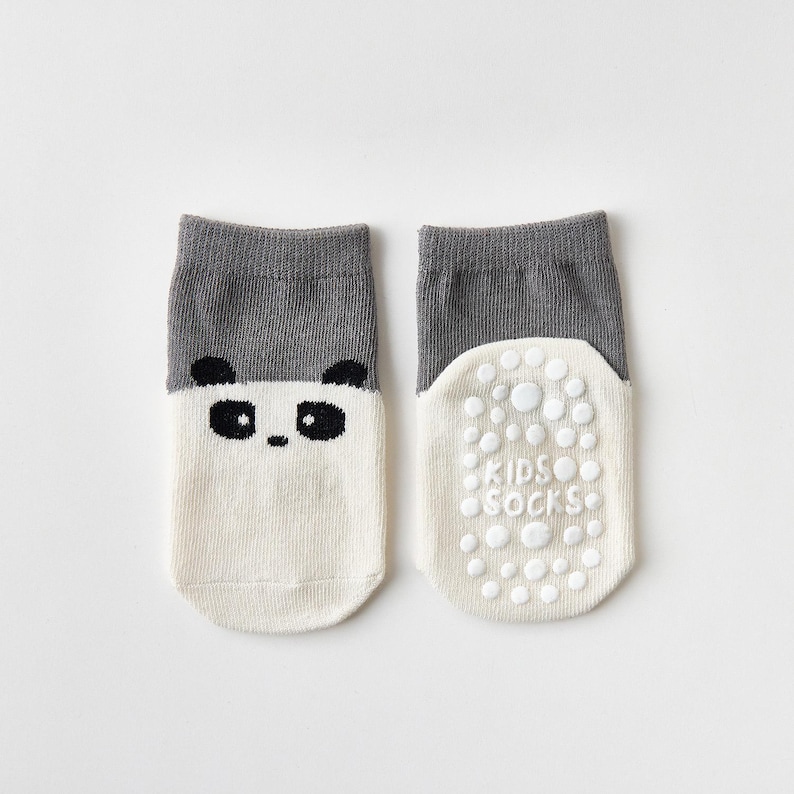 Calcetines antideslizantes para bebé con estampado de animales, ideales para el verano: mezcla de algodón, tallas de 10 a 18 meses. imagen 19