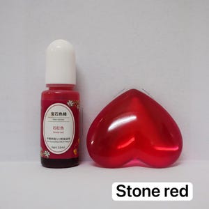 Epoxy Resin Color Dye: Liquid Pigment in Squeeze Bottle (10ml) Stone Red