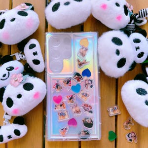 Samsung Models Shaker Phone Case With Shaking Charms, Custom Photo / Dog/Cat/Kid&#39;s Face Phone Case, Gift for friends and Family