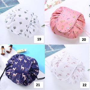 Lazy Cosmetic Bag Travel Makeup Bag Pouch Multifunction Storage Portable Toiletry Bags image 4