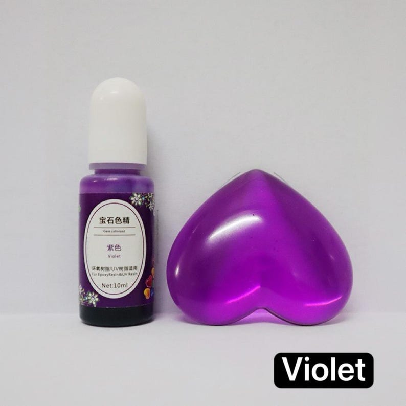 Epoxy Resin Color Dye: Liquid Pigment in Squeeze Bottle (10ml) PURPLE