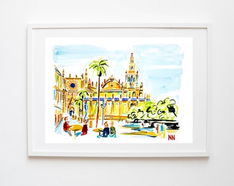 Seville Cathedral (Art Print)