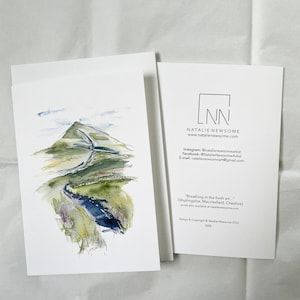 Breathing in the fresh air... (Shutlingsloe) card