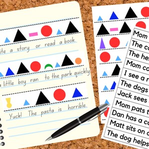 Montessori Grammar Symbols Chart & Sentence Analysis Pack | Hands-On Parts of Speech Activity image 3