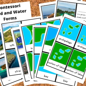 Montessori Land and Water Forms - Etsy