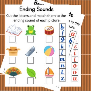 Beginning, Middle and End Sound Interactive Worksheet - Etsy