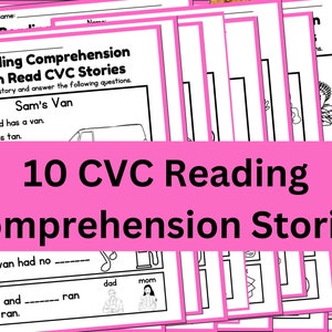 Montessori CVC Reading Comprehension